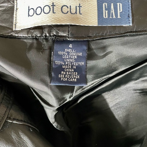 Women’s 100% black leather Gap Sz 4 pants - Picture 10 of 10